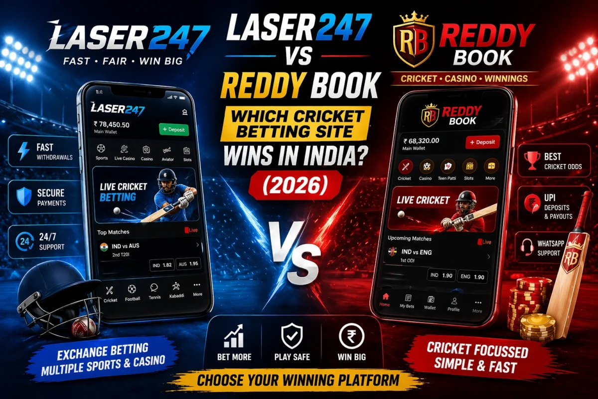 Laser247 vs Reddy Book: Which Cricket Betting Site Wins in India? (2026)