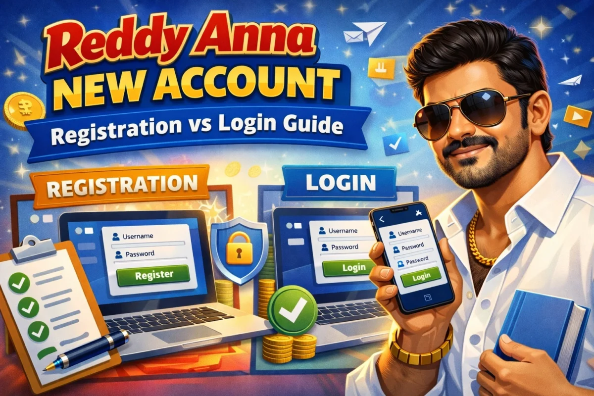 Reddy Anna New Account: Registration vs Login Guide
