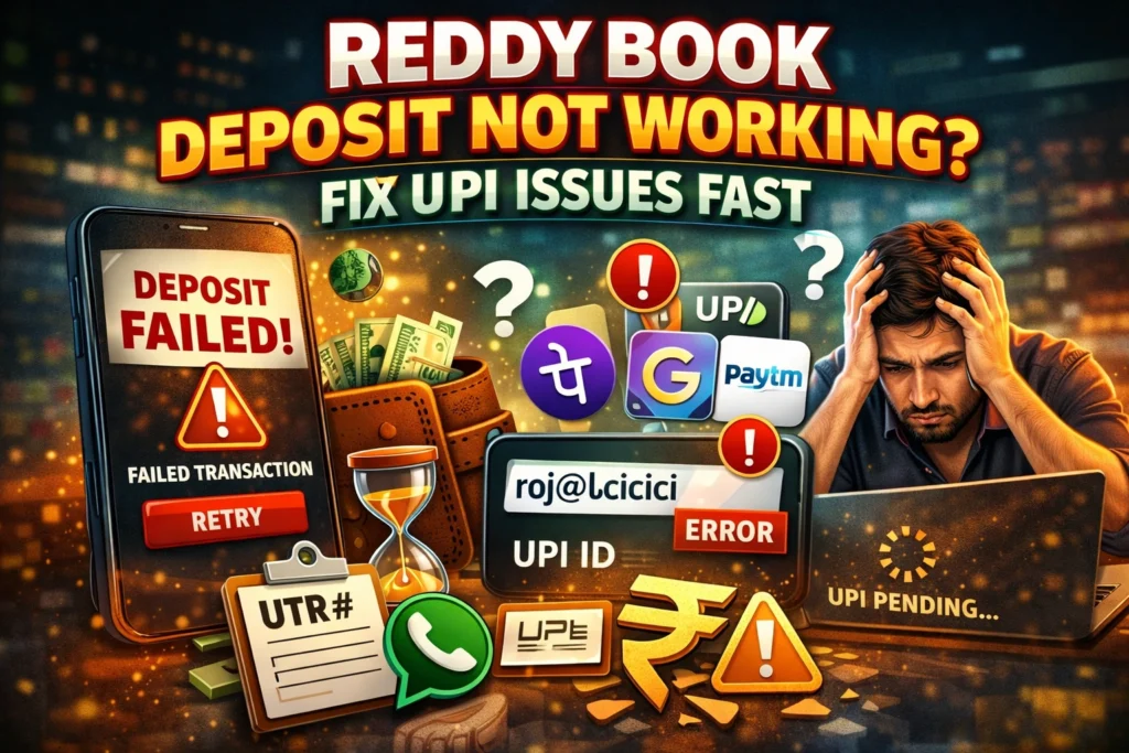 reddy book deposit not working