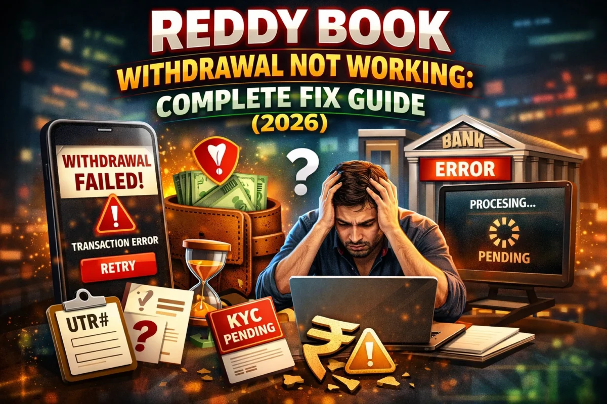 Reddy Book Withdrawal Not Working: Complete Fix Guide (2026)