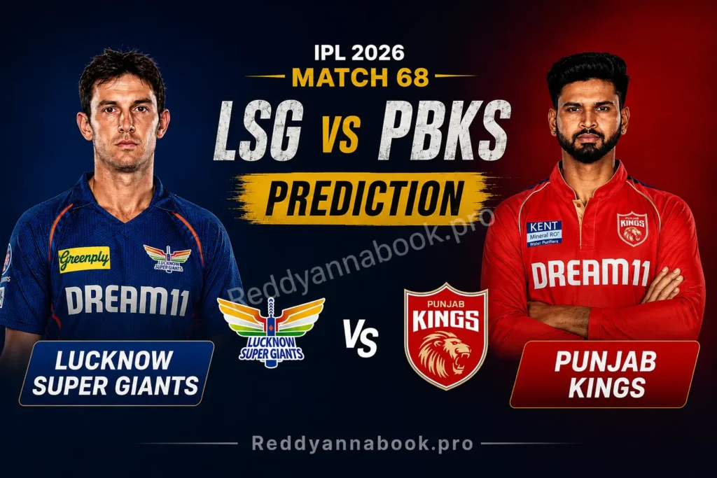 Reddy Anna Book LSG vs PBKS