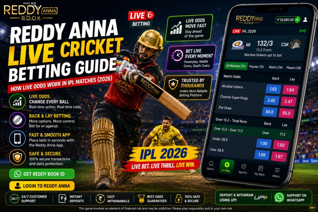 Reddy book betting Betting Guide 2026 — Smart IPL Tips