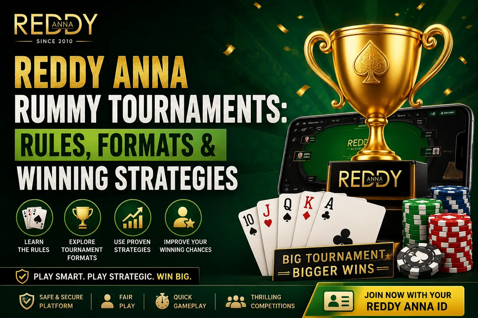 Reddy Anna Rummy Tournaments: Rules, Formats & Winning Strategies