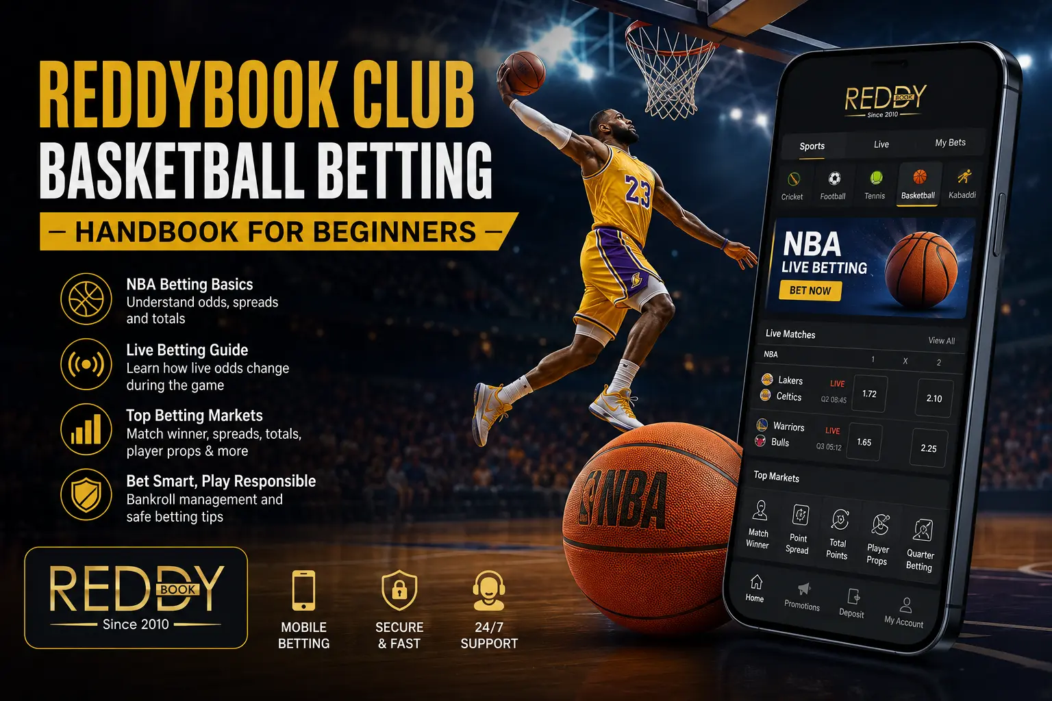 ReddyBook Club Basketball Betting Handbook for Beginners