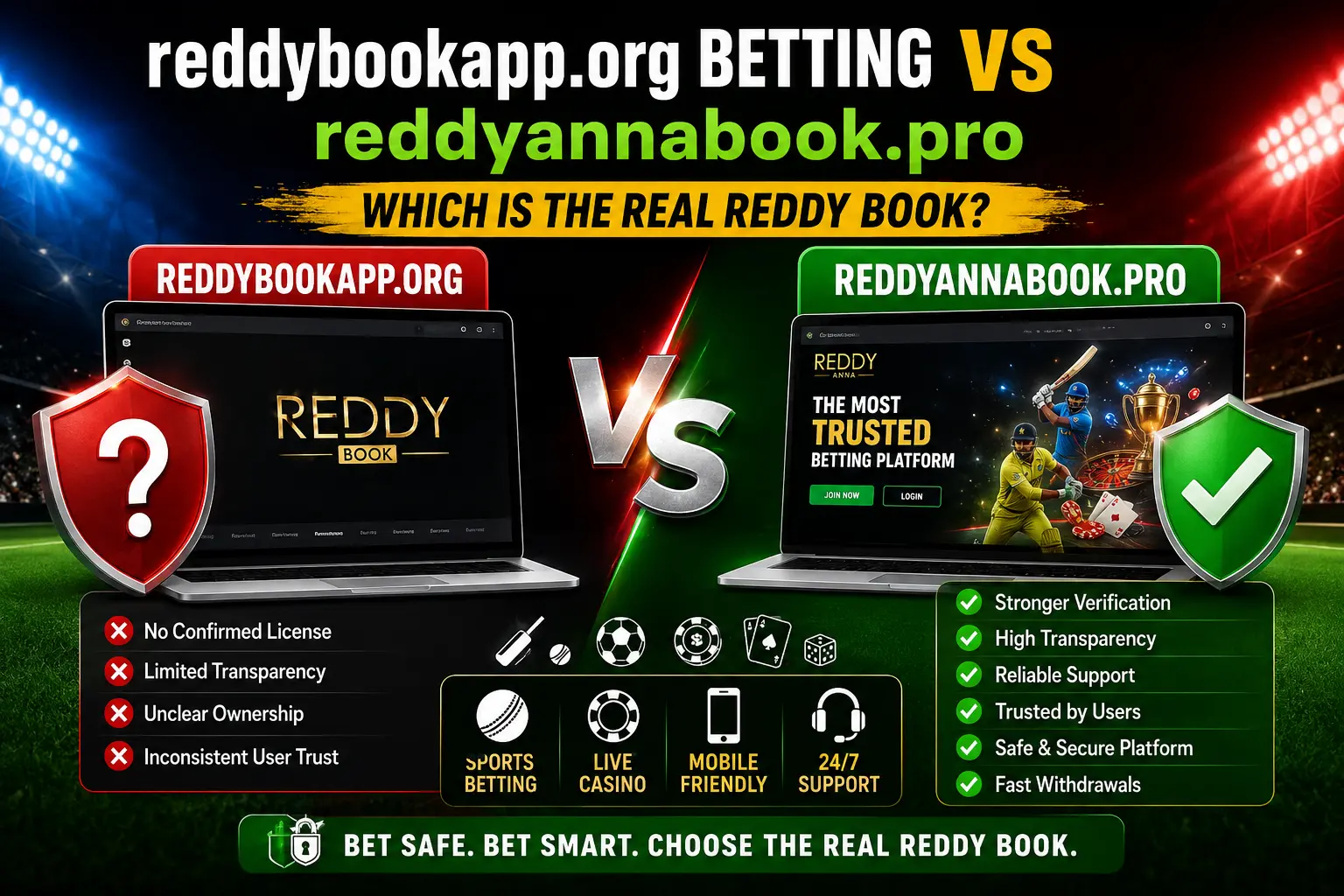 reddybookapp.org Betting vs reddyannabook.pro — Which Is the Real Reddy Book?