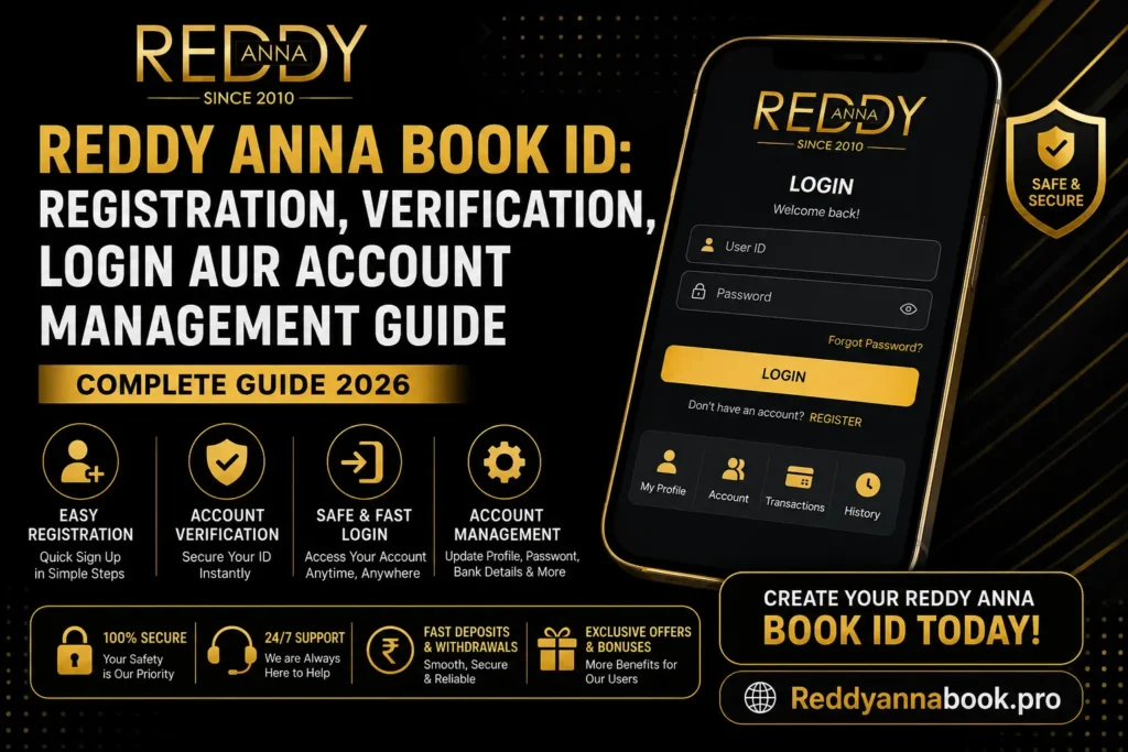 Reddy Anna Book ID Kaise Banaye