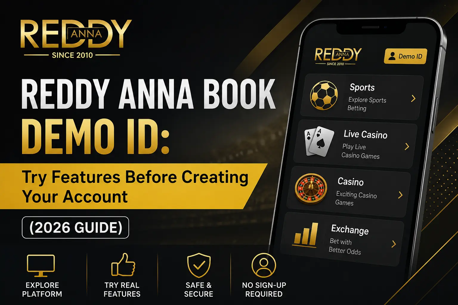 Reddy Anna Book Demo ID: Try Features Before Creating Your Account (2026 Guide)